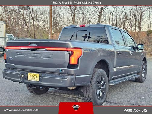 Gray 2023 Ford F-150 Lightning LARIAT