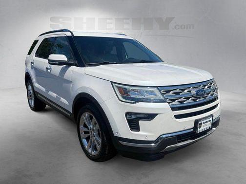 White Platinum Clearcoat Metallic 2019 Ford Explorer Limited