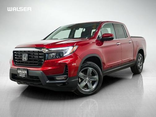 Red 2022 Honda Ridgeline RTL-E