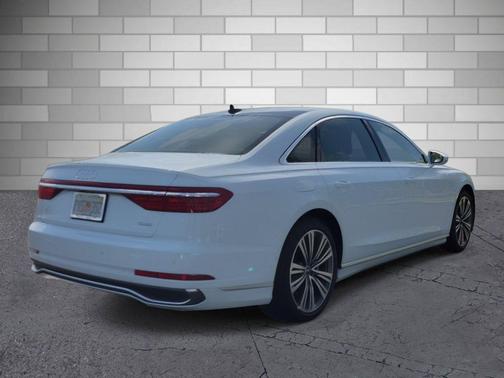 Glacier White Metallic 2023 Audi A8 L 55 TFSI quattro Tiptronic