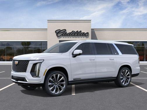 Vibrant White Tricoat 2026 Cadillac Escalade ESV Luxury