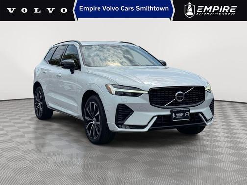Crystal White Metallic 2024 Volvo XC60 B5 Plus Dark Theme