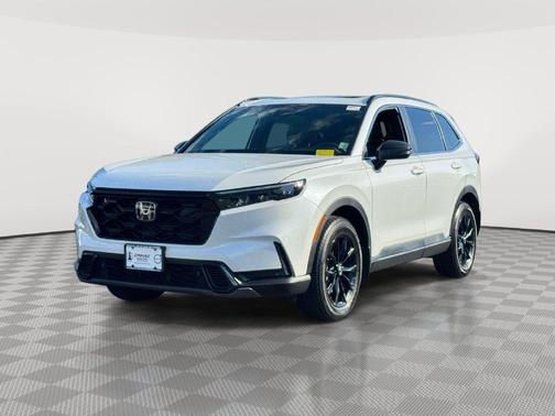 Platinum White Pearl 2025 Honda CR-V Hybrid Sport-L