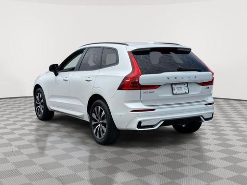 Crystal White Metallic 2024 Volvo XC60 B5 Plus Dark Theme
