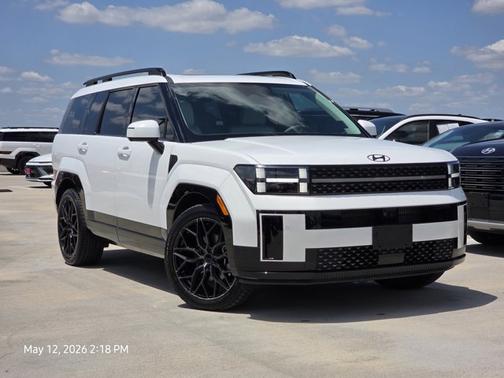White 2025 Hyundai SANTA FE HEV Calligraphy