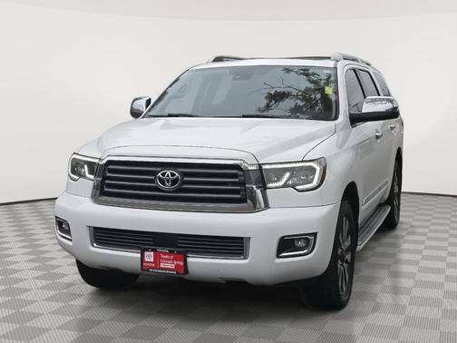Super White 2019 Toyota Sequoia Limited