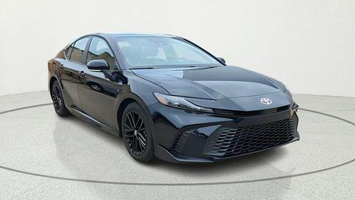 Midnight Black Metallic 2025 Toyota Camry SE
