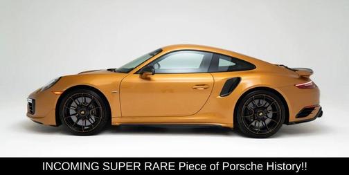 Golden Yellow 2018 Porsche 911 Turbo S