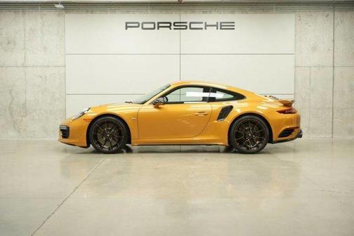 Golden Yellow 2018 Porsche 911 Turbo S