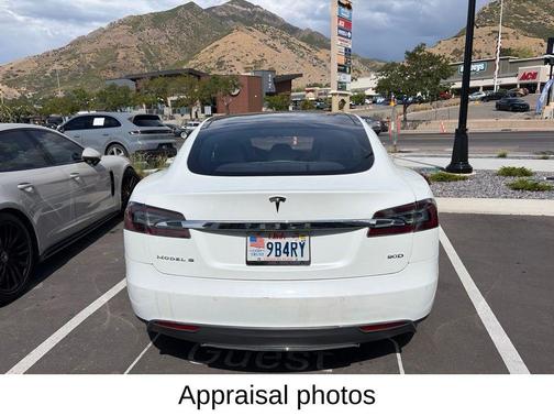 White 2015 Tesla Model S 85D