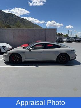 White 2022 Porsche Taycan GTS