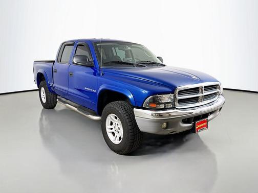 Atlantic Blue Pearlcoat 2002 Dodge Dakota SLT Quad Cab