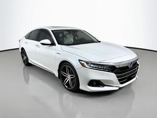 Platinum White Pearl 2021 Honda Accord Hybrid Touring
