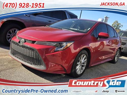 Barcelona Red Metallic 2021 Toyota Corolla LE