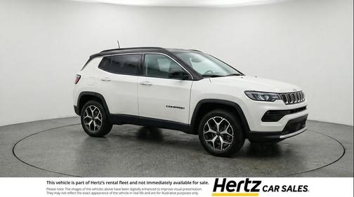 Bright White Clearcoat 2025 Jeep Compass Limited