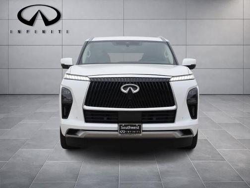 Radiant White 2025 INFINITI QX80 LUXE