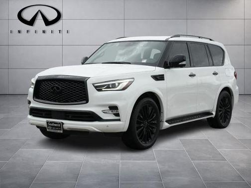 Moonstone White 2023 INFINITI QX80 SENSORY