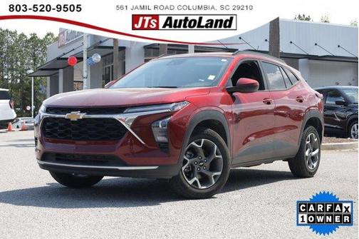 Crimson Metallic 2025 Chevrolet Trax LT