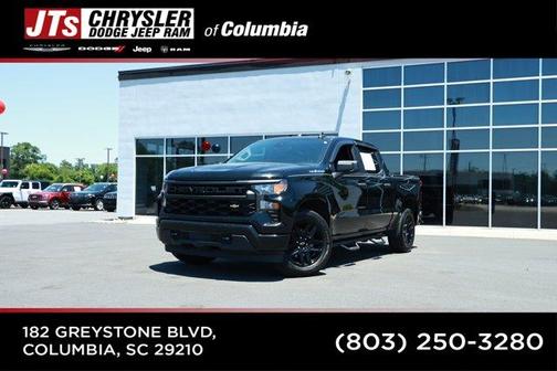 Black 2023 Chevrolet Silverado 1500 Custom