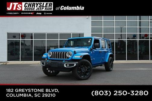 Hydro Blue Pearlcoat 2024 Jeep Wrangler 4xe Sahara
