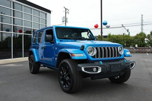 Hydro Blue Pearlcoat 2024 Jeep Wrangler 4xe Sahara
