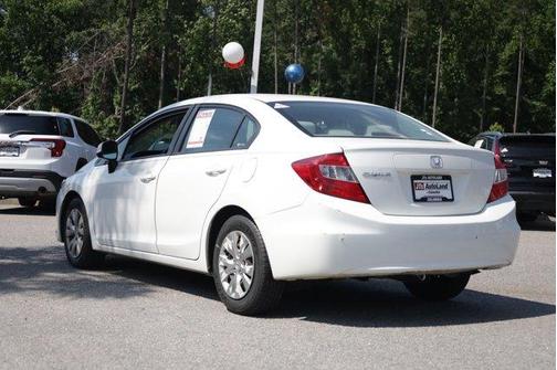 White 2012 Honda Civic LX