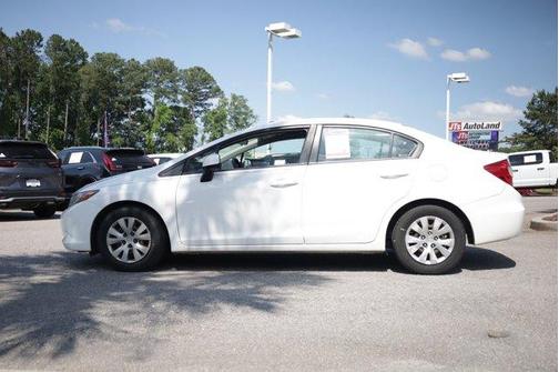 White 2012 Honda Civic LX