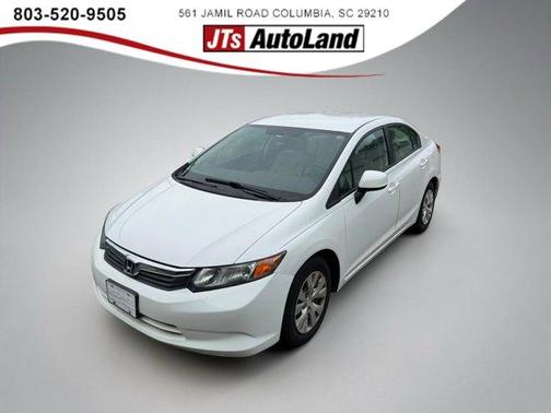 White 2012 Honda Civic LX