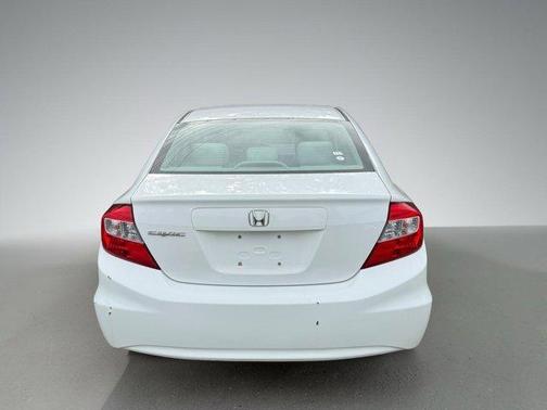 White 2012 Honda Civic LX