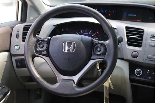 White 2012 Honda Civic LX