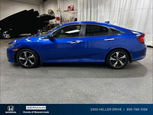 Aegean Blue Metallic 2018 Honda Civic Touring