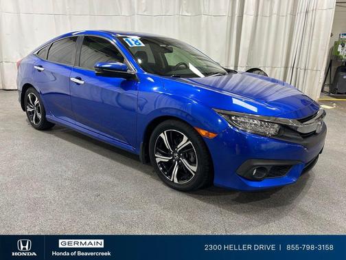 Aegean Blue Metallic 2018 Honda Civic Touring