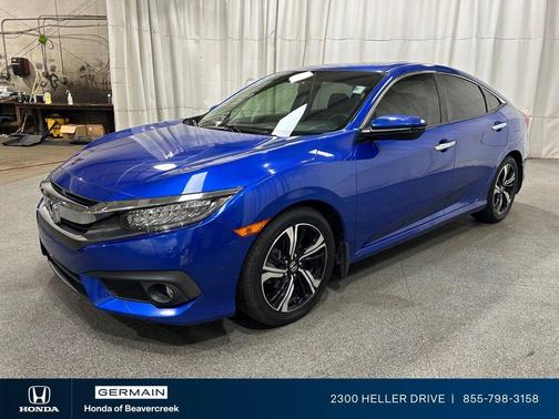 Aegean Blue Metallic 2018 Honda Civic Touring