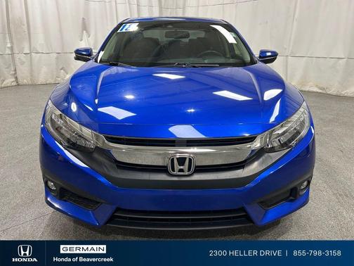 Aegean Blue Metallic 2018 Honda Civic Touring