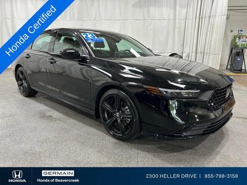 Crystal Black Pearl 2023 Honda Accord Hybrid Sport-L