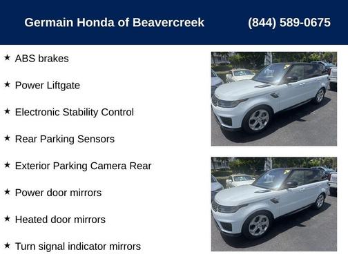 2018 Land Rover Range Rover Sport 3.0L Supercharged HSE