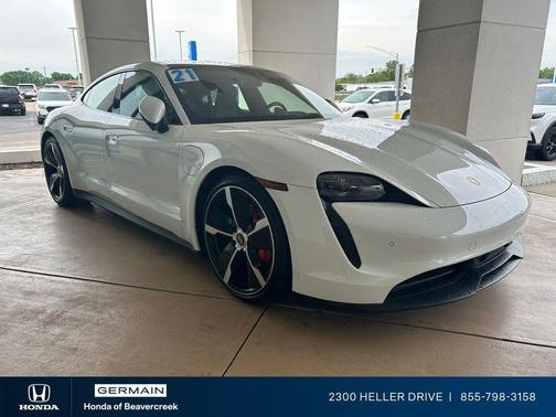 White 2021 Porsche Taycan 4S