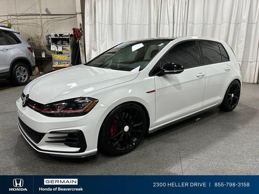 Pure White 2021 Volkswagen Golf GTI 2.0T SE