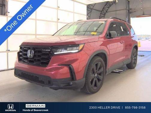Red 2025 Honda Pilot Black Edition