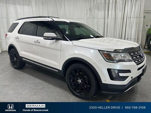 White Platinum Clearcoat Metallic 2016 Ford Explorer Limited