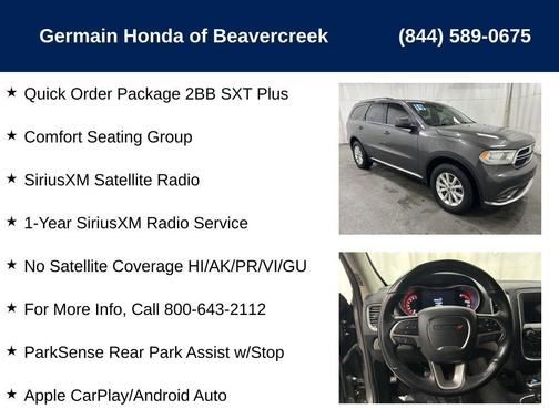 2019 Dodge Durango SXT Plus