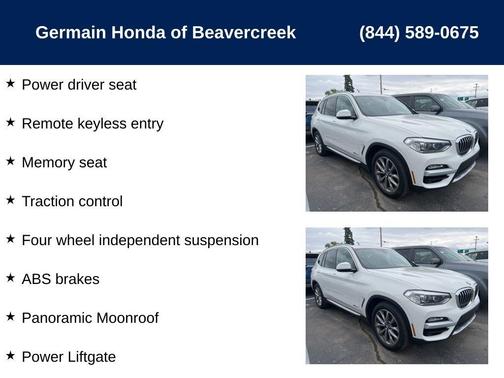 2018 BMW X3 xDrive30i