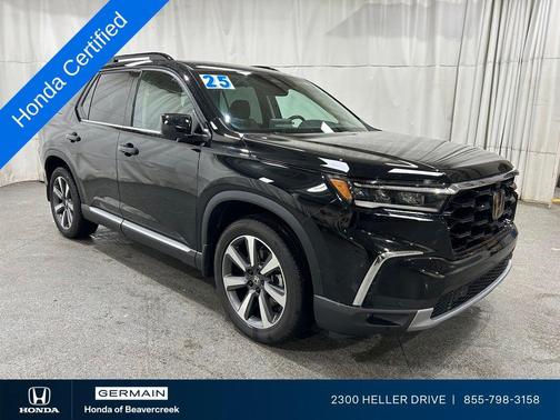 Crystal Black Pearl 2025 Honda Pilot Elite