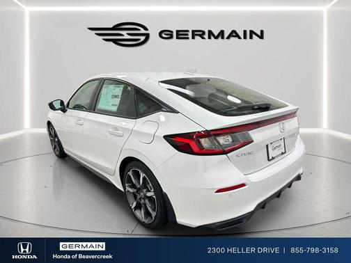 Platinum White Pearl 2026 Honda Civic Hybrid Sport Touring