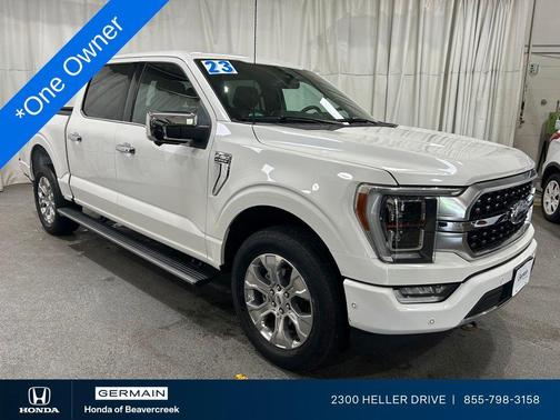 White Metallic 2023 Ford F-150 Platinum