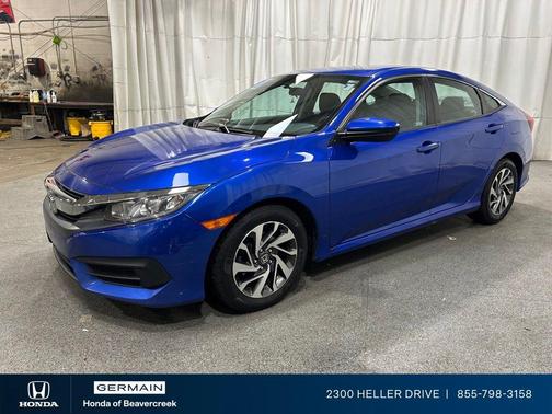 Aegean Blue Metallic 2018 Honda Civic EX