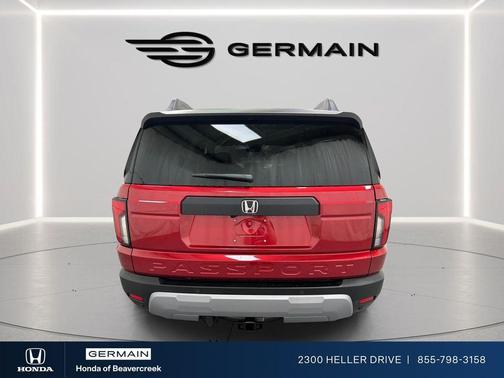 Radiant Red Metallic II 2026 Honda Passport RTL Towing