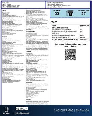 Machine Gray Metallic 2019 Mazda CX-5 Signature