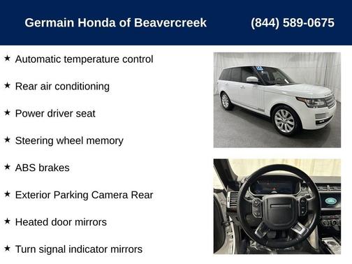 2016 Land Rover Range Rover 3.0L Supercharged HSE