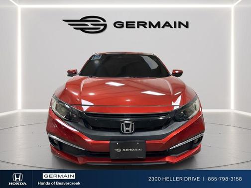 Molten Lava Pearl 2019 Honda Civic EX